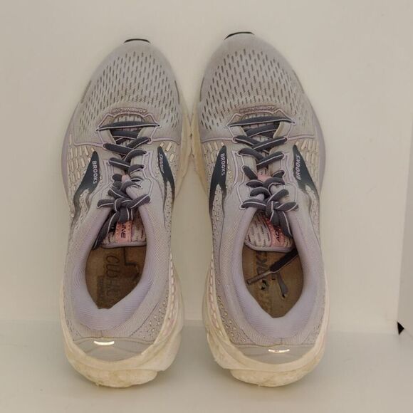 Brooks Adrenaline GTS 21 Womens Pre-owned Lavendar & Pink Running Shoes - 8 1/2 - Picture 4 of 6